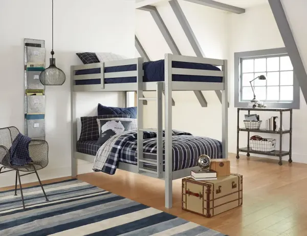 Hudson Twin Bunk Bed - Gray