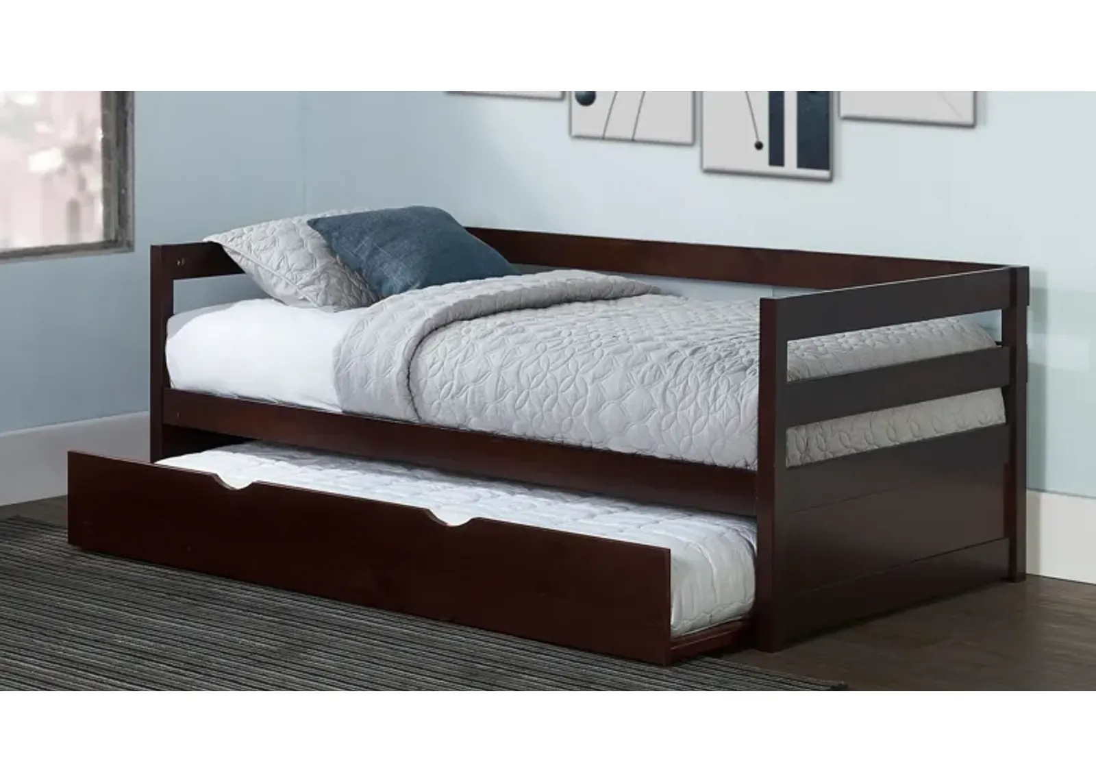 Hudson Twin Trundle Daybed - Chocolate