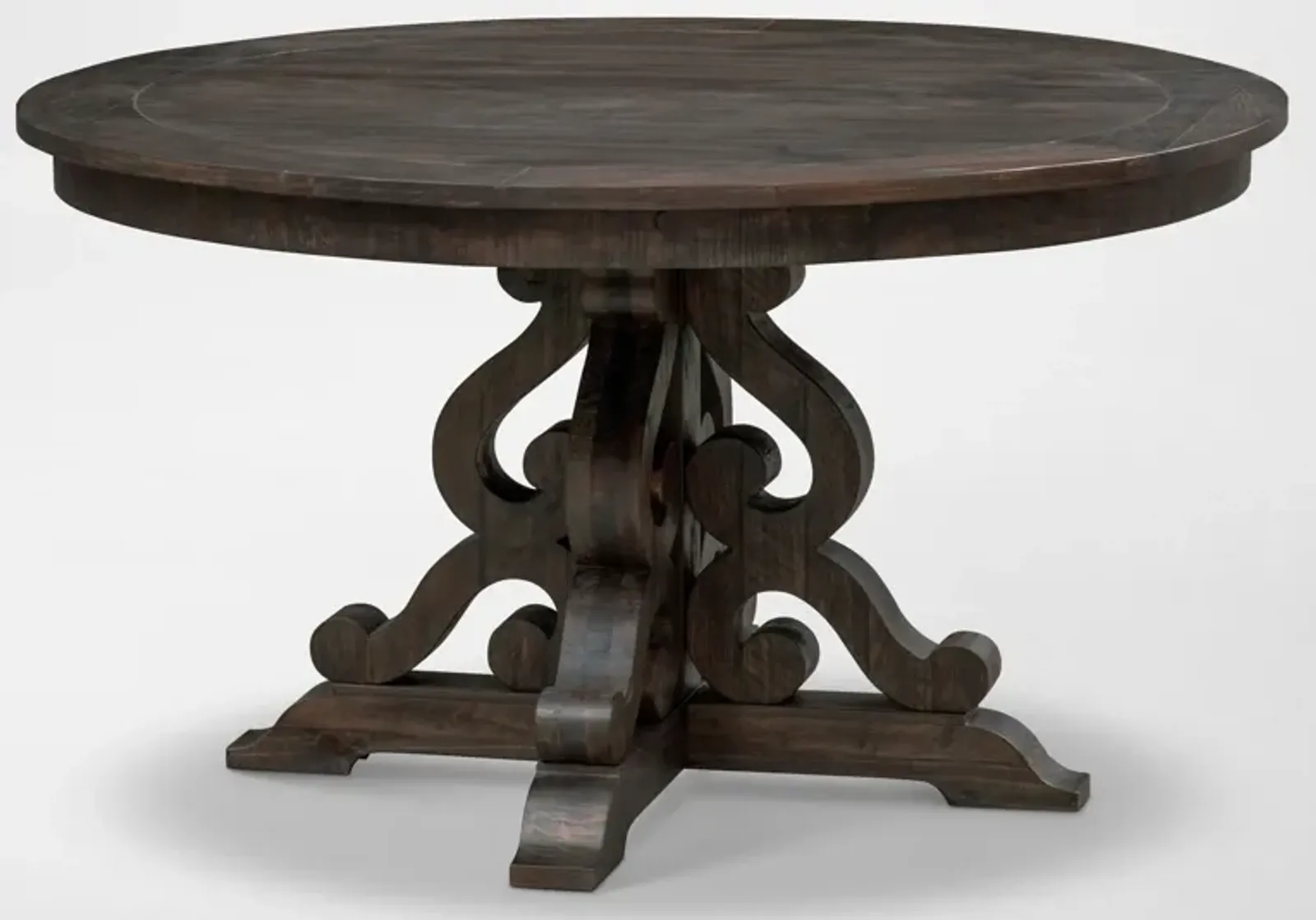 Charthouse Round Dining Table - Charcoal