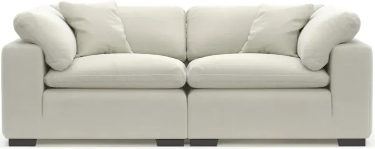 Plush Feathered Comfort 2-Piece Sofa - Anders Ivory