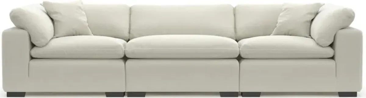 Plush Feathered Comfort 3-Piece Sofa- Anders Ivory