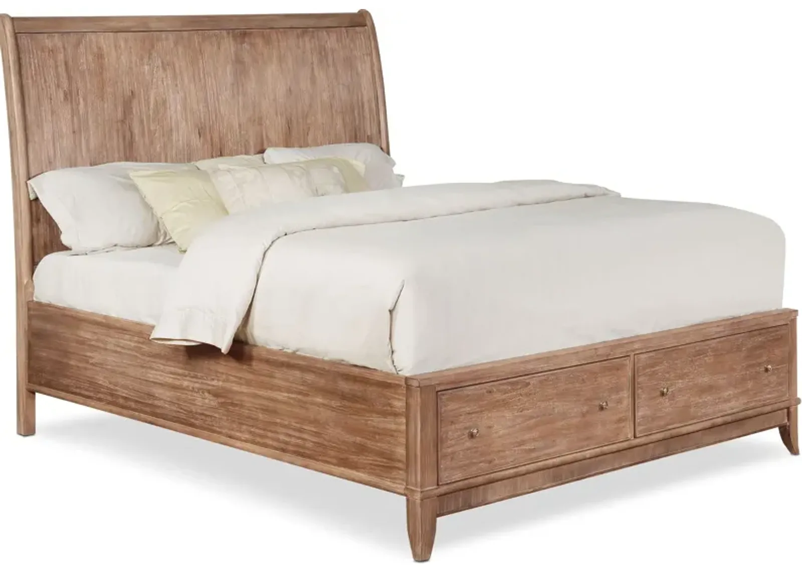 Hazel Queen Storage Bed - Latte