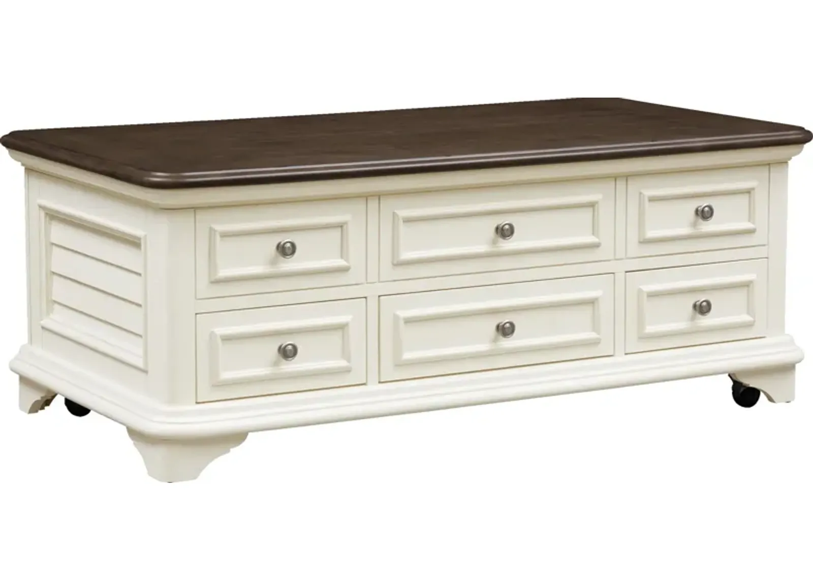 Charleston Lift-Top Coffee Table - White