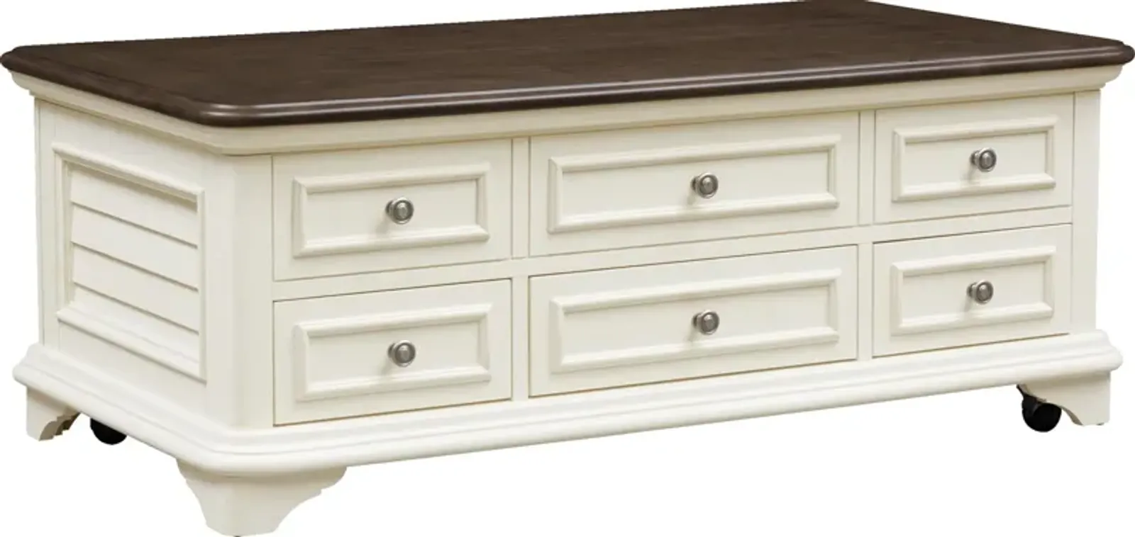 Charleston Lift-Top Coffee Table - White