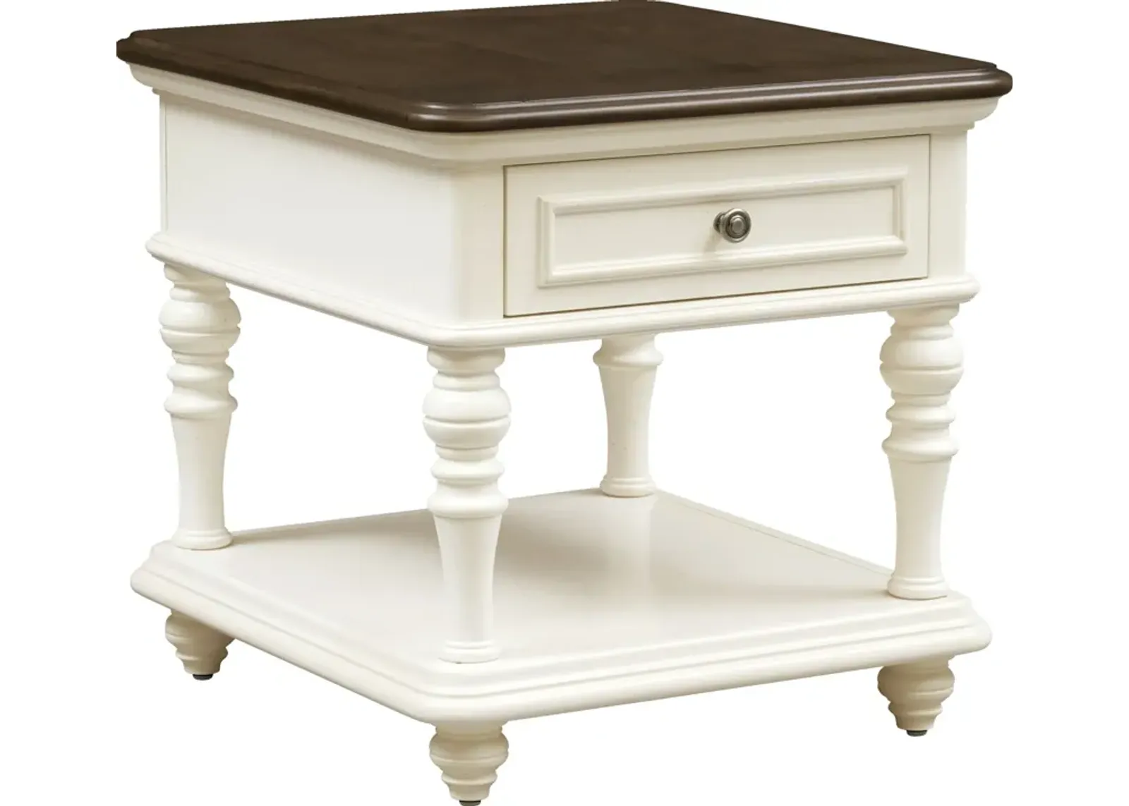 Charleston End Table - White