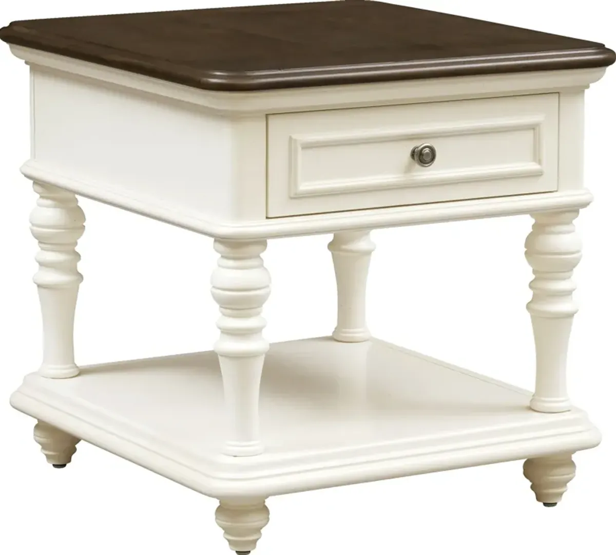 Charleston End Table - White