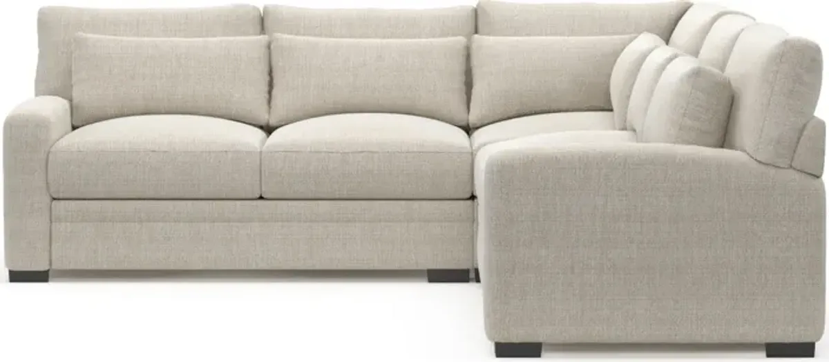 Winston Foam Comfort 3-Piece Sectional - Mason Porcelain