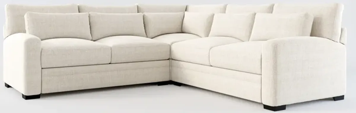 Winston Foam Comfort 3-Piece Sectional - Mason Porcelain