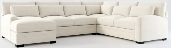 Winston Foam Comfort 4-Piece Sectional - Mason Porcelain