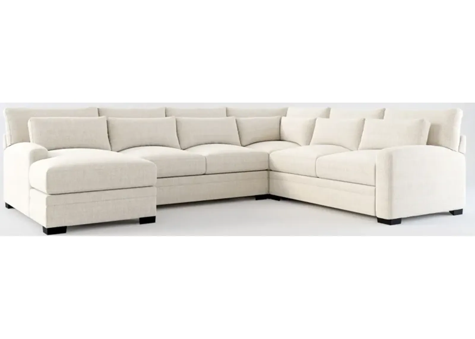 Winston Foam Comfort 4-Piece Sectional - Mason Porcelain