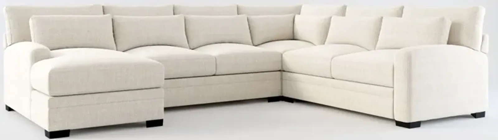 Winston Foam Comfort 4-Piece Sectional - Mason Porcelain