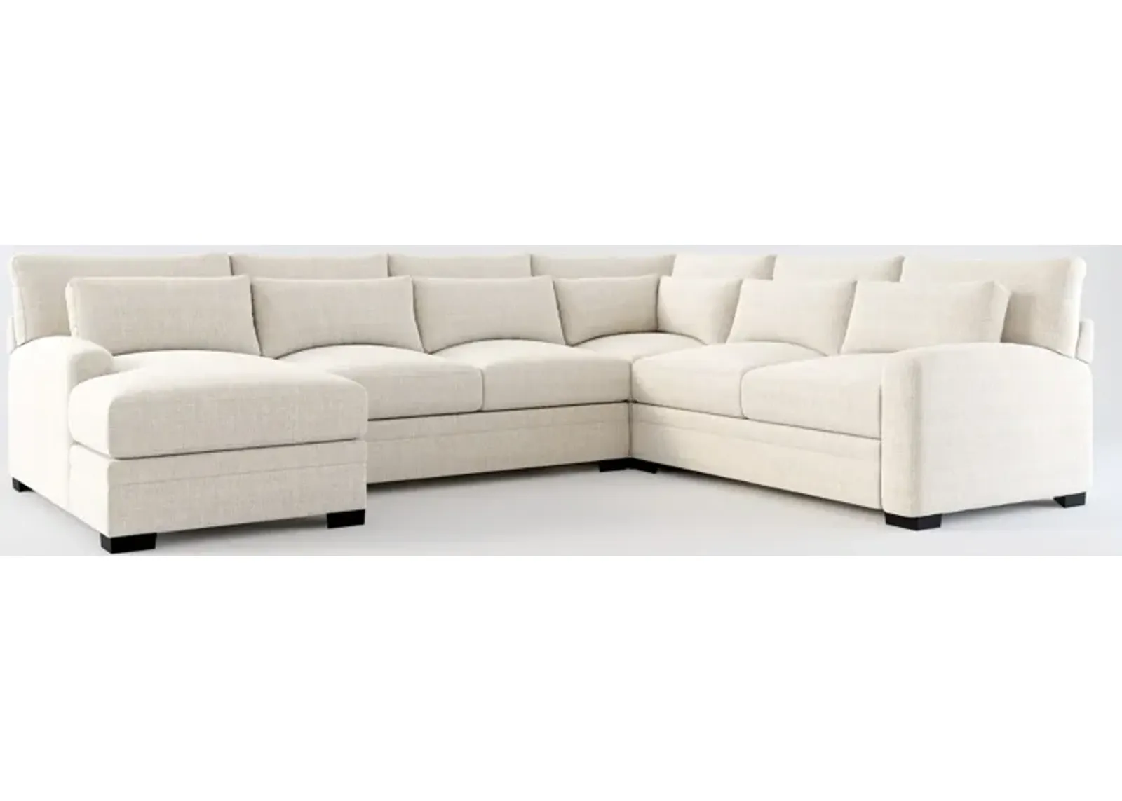 Winston Hybrid Comfort 4-Piece Sectional - Mason Porcelain