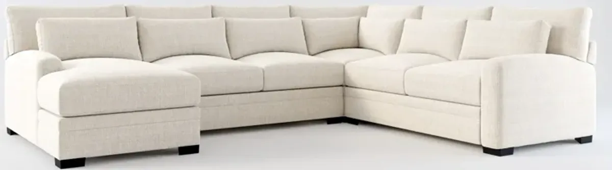 Winston Hybrid Comfort 4-Piece Sectional - Mason Porcelain