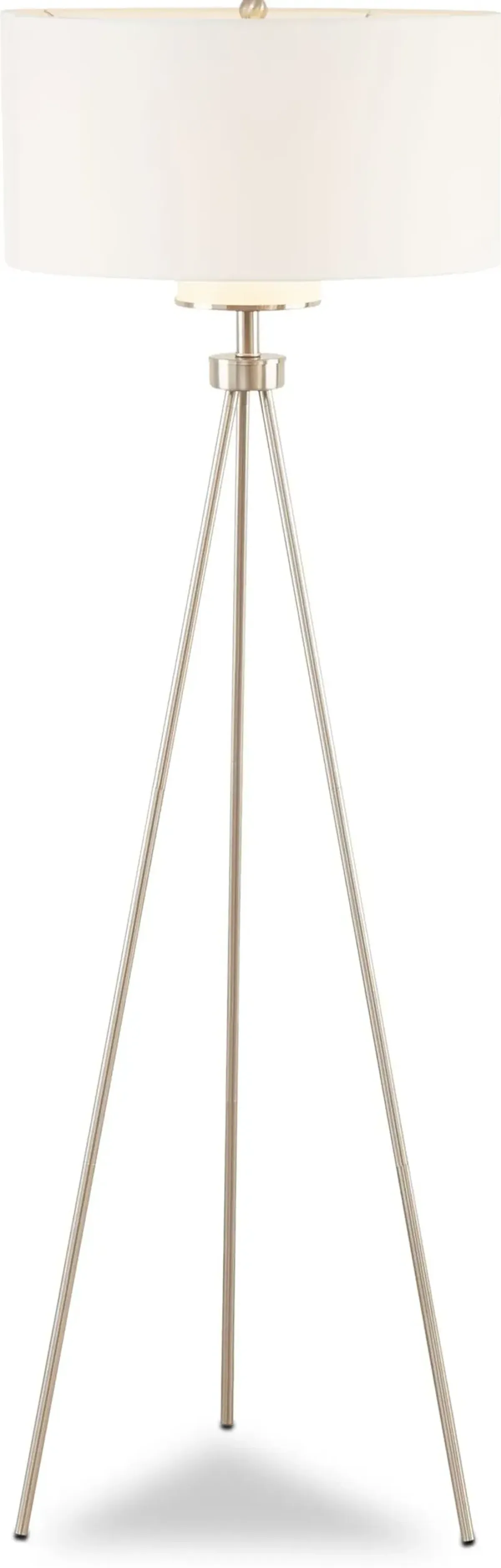 Pacific 65'' Floor Lamp - Silver