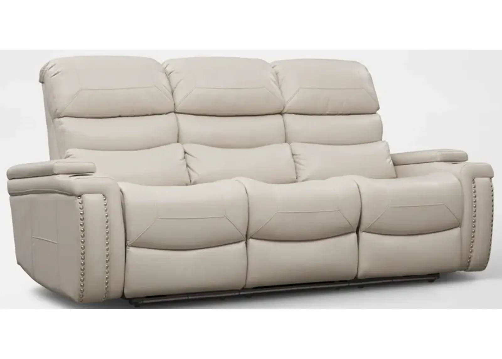 Jackson Triple-Power Reclining Sofa - Ivory