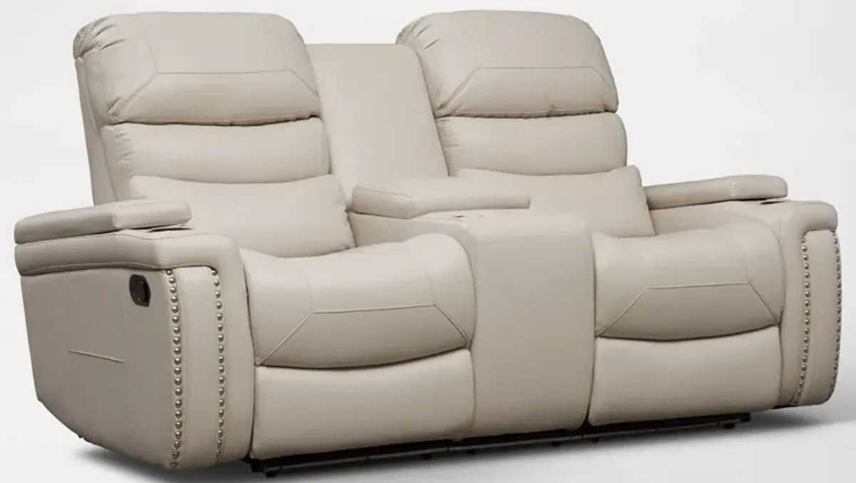 Jackson Manual Reclining Loveseat - Ivory