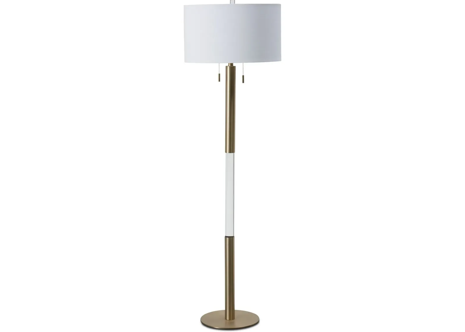 Crystal and Gold 64'' Floor Lamp