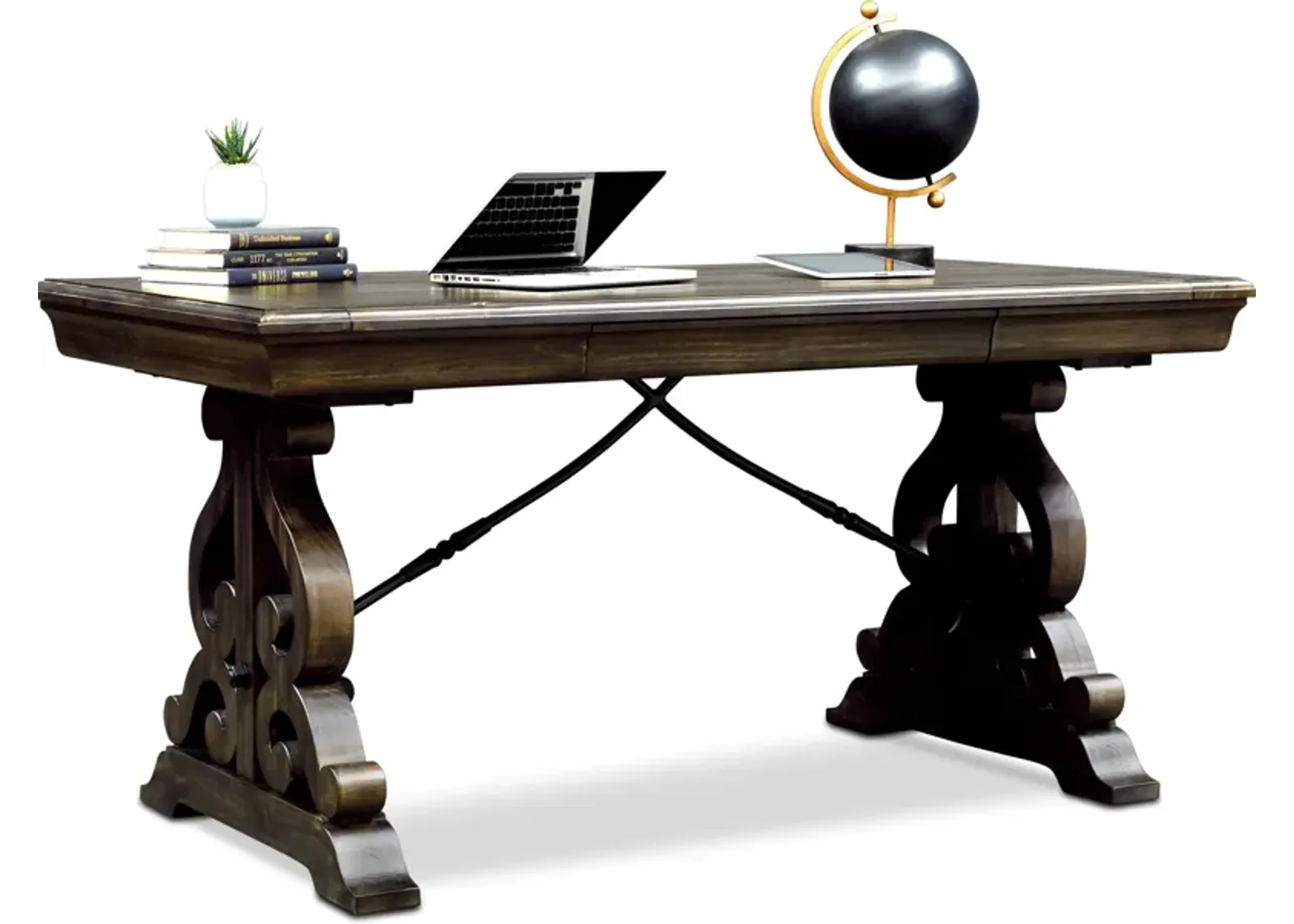 Charthouse Office Desk - Charcoal