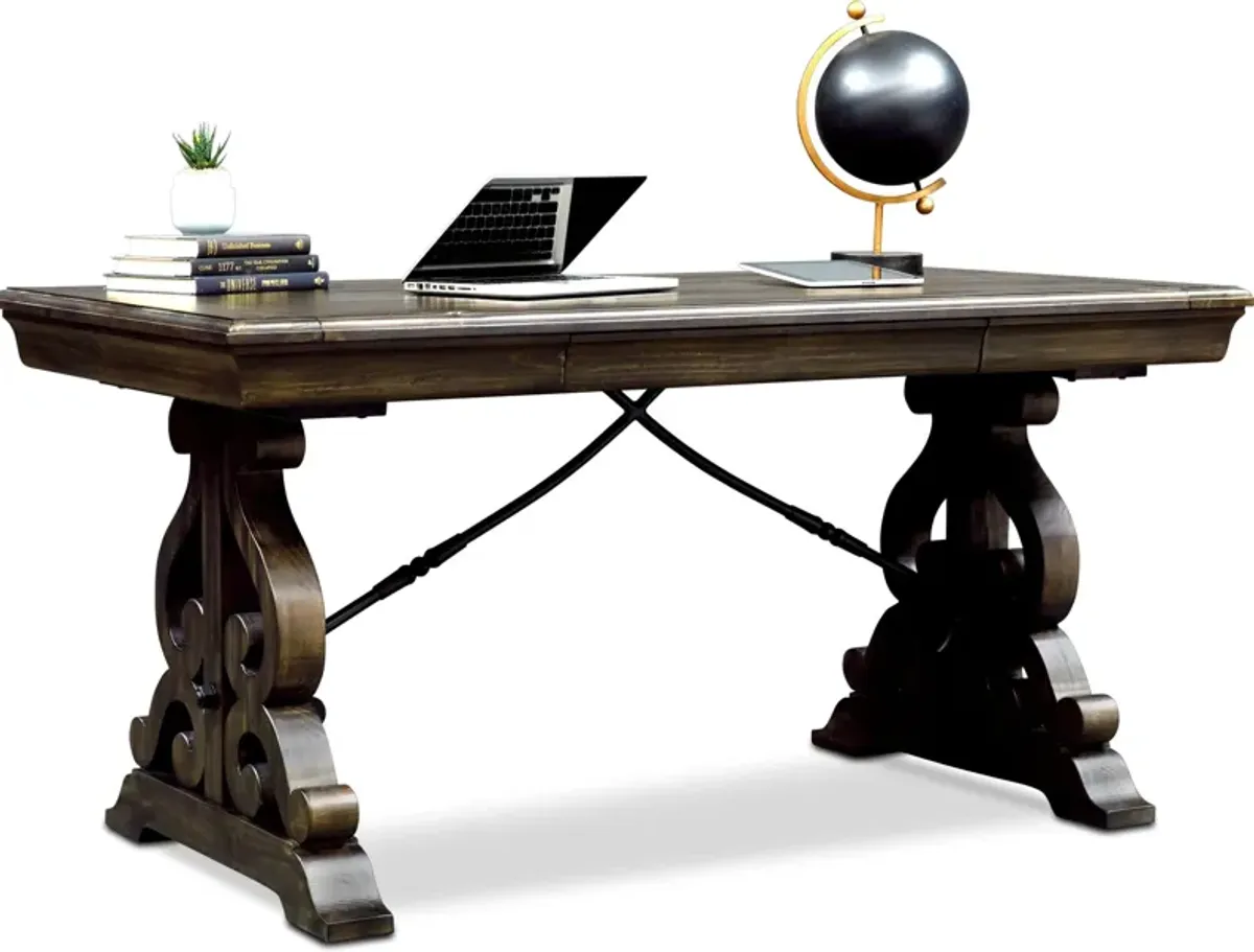 Charthouse Office Desk - Charcoal