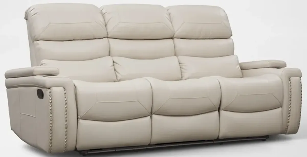 Jackson Manual Reclining Sofa and Recliner Set - Ivory