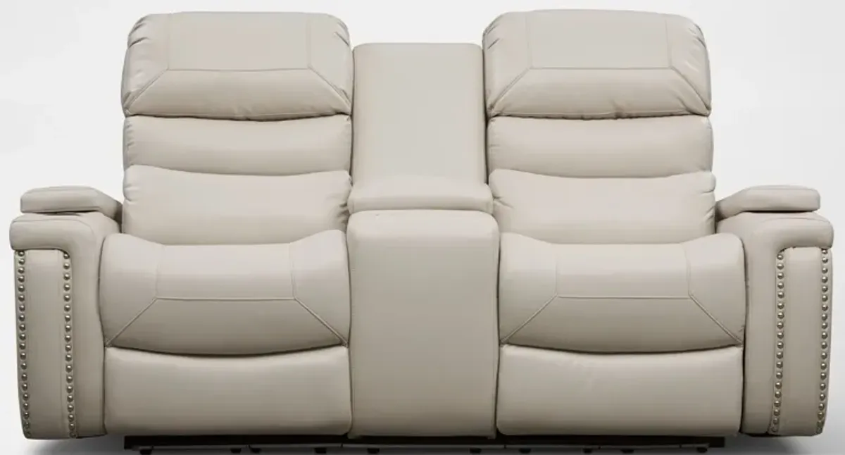 Jackson Manual Reclining Sofa and Loveseat Set - Ivory