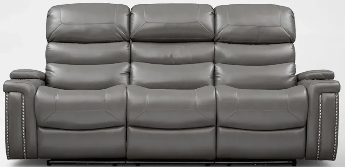 Jackson Triple-Power Reclining Sofa, Loveseat, and Recliner - Gray