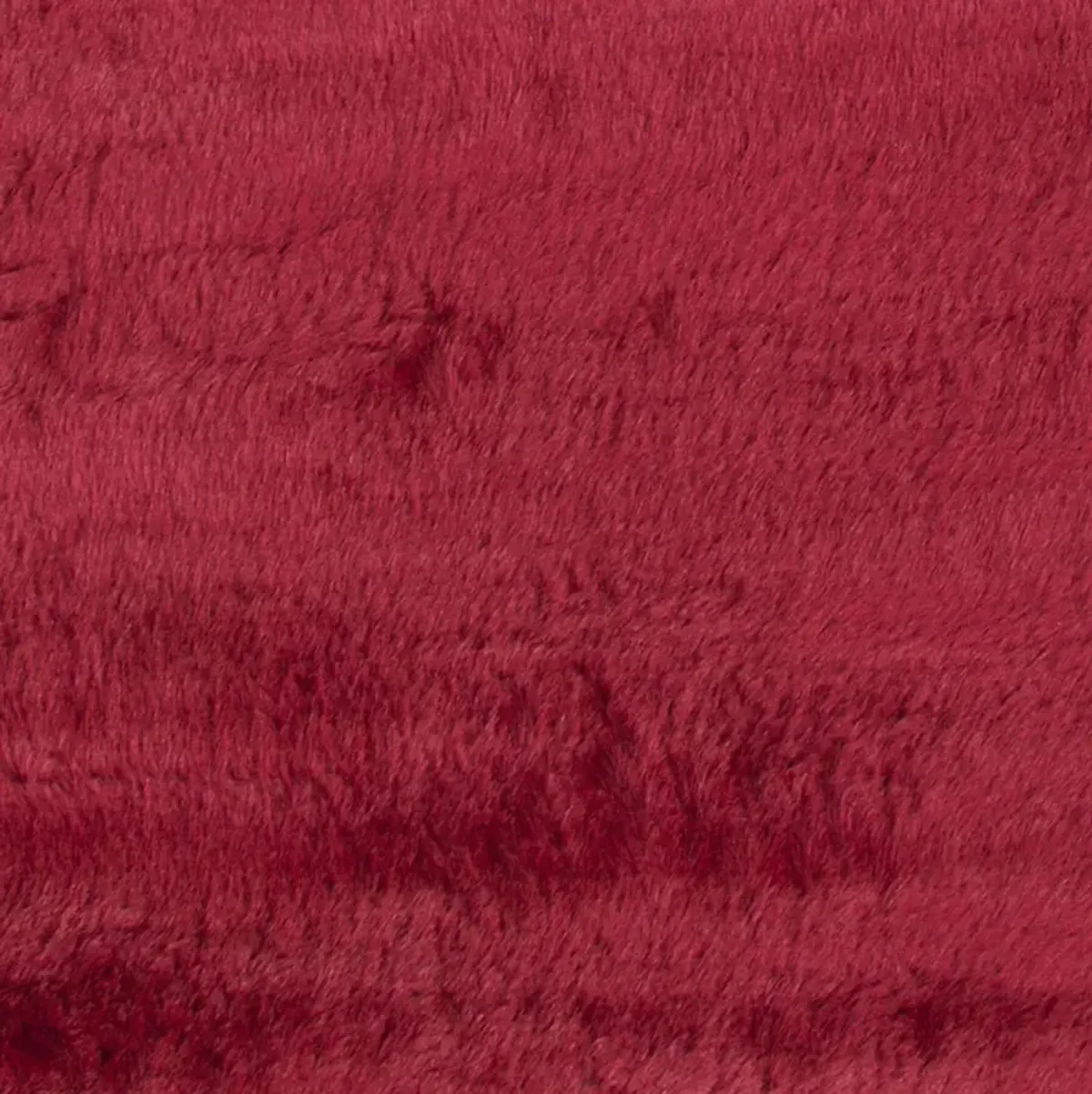 Faux Mink Fur 5' x 8' Area Rug - Ruby