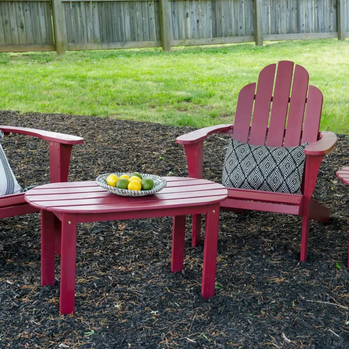 Hampton Beach Outdoor Coffee Table - Red