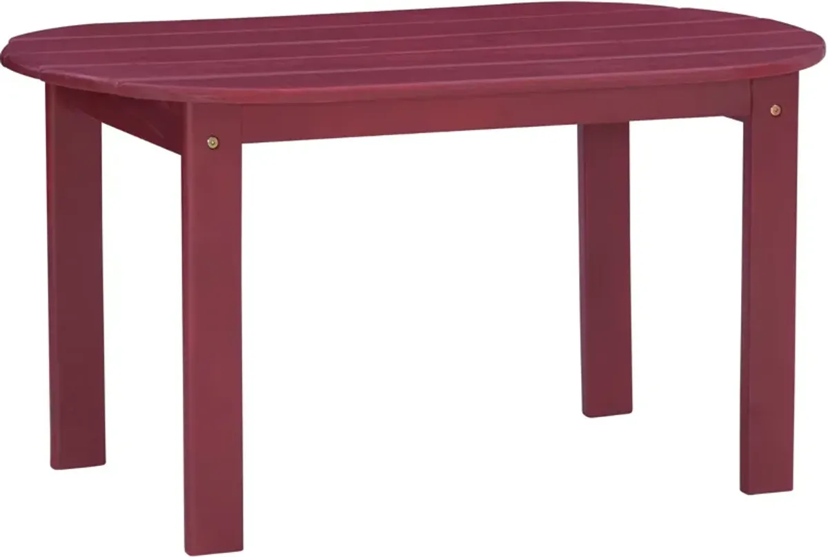 Hampton Beach Outdoor Coffee Table - Red