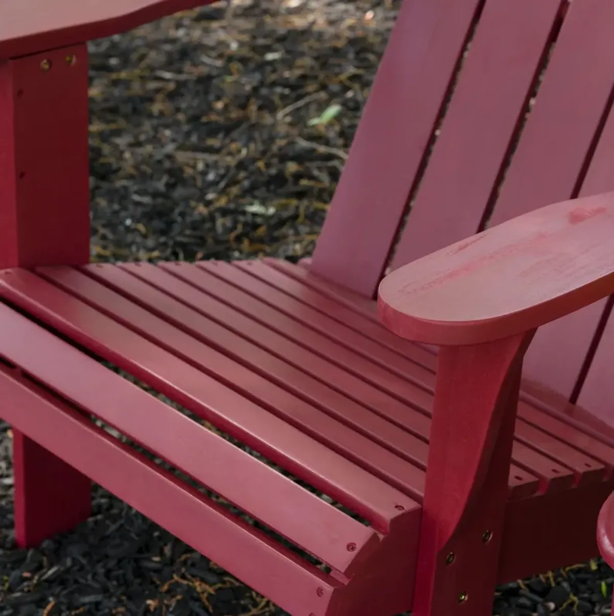 Hampton Beach Outdoor Adirondack Chair - Red