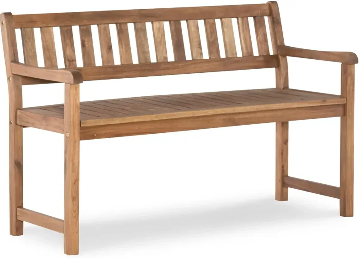 Hampton Beach Outdoor Bench - Teak