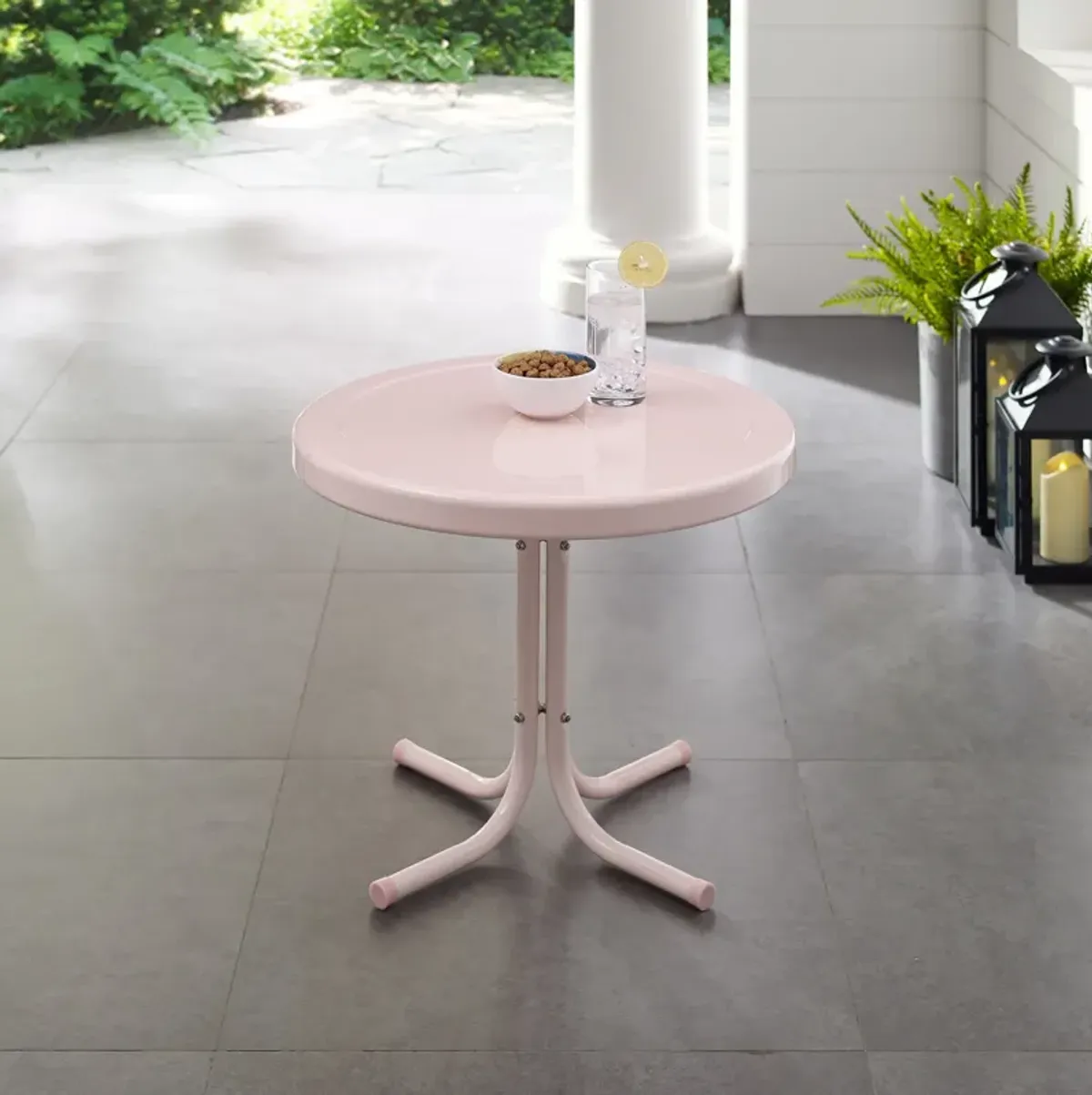 Kona Outdoor Side Table - Pink