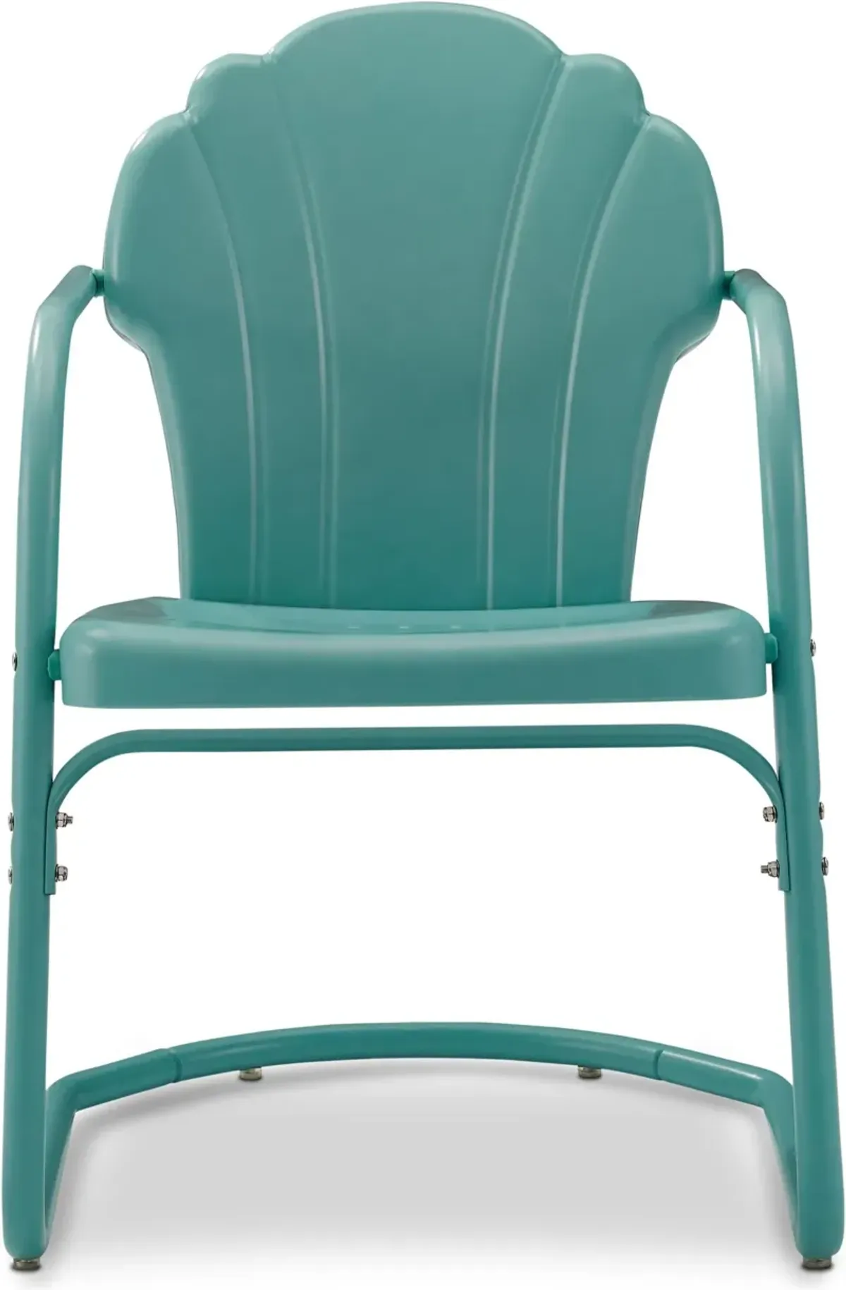 Petal Retro Set of 2 Outdoor Chairs - Blue