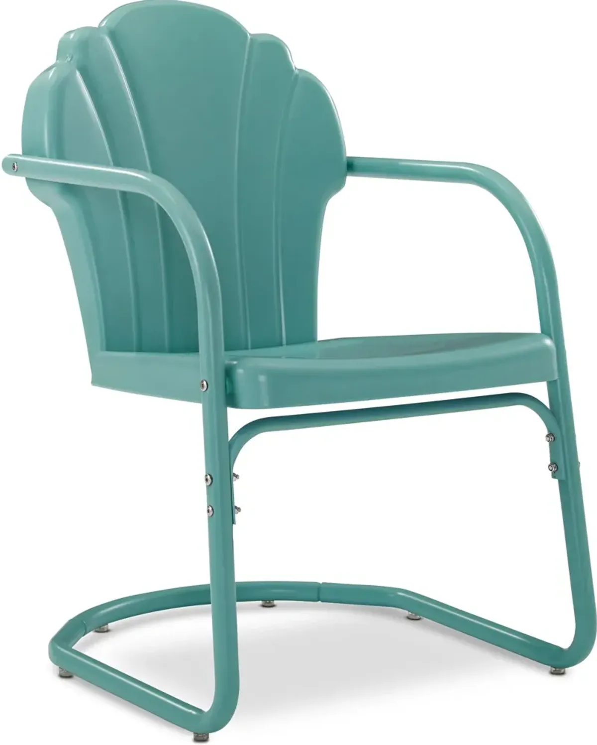 Petal Retro Set of 2 Outdoor Chairs - Blue