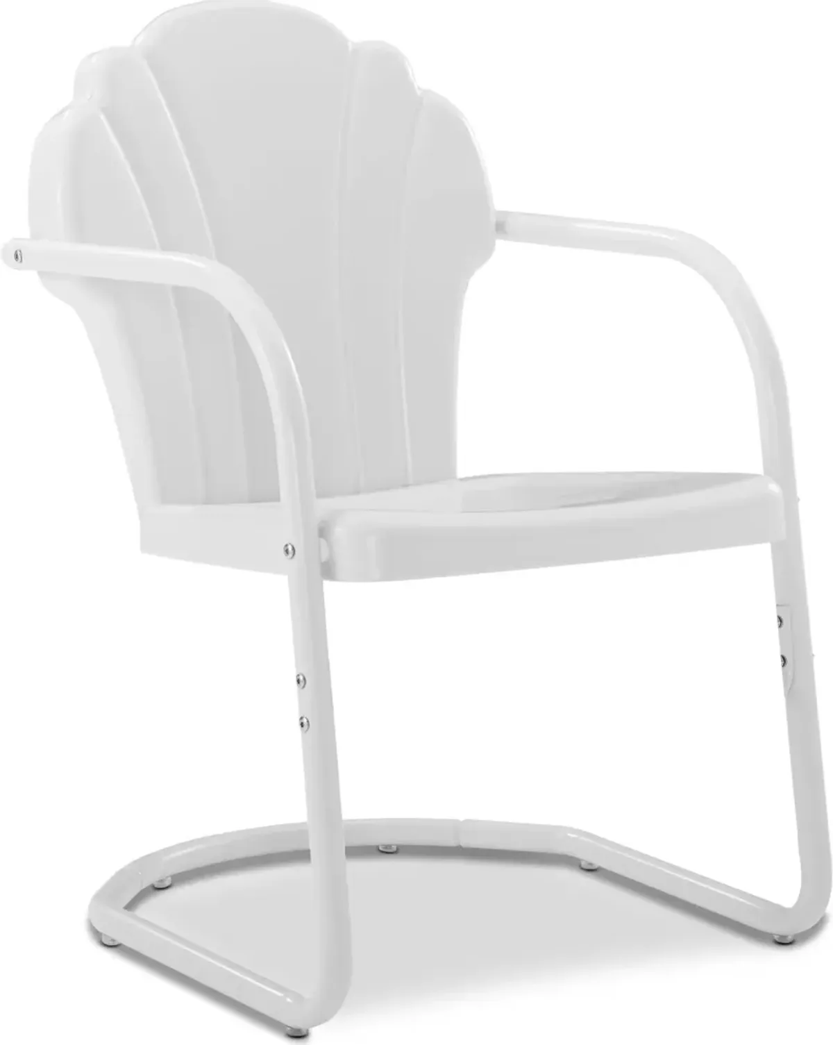 Petal Retro Set of 2 Outdoor Chairs - White