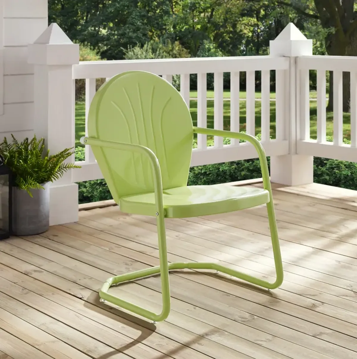 Kona Set of 2 Outdoor Chairs and Side Table - Key Lime