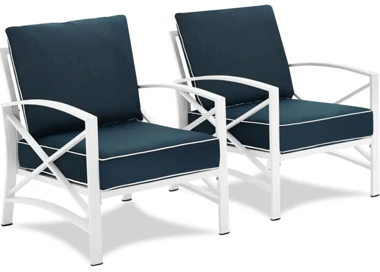 Clarion Set of 2 Outdoor Chairs - Navy