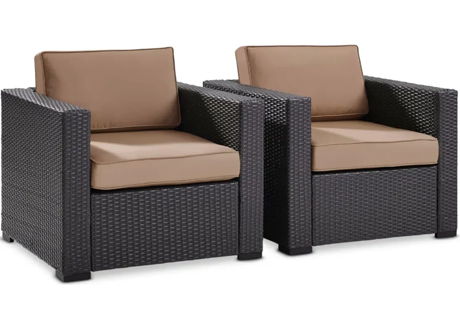 Isla Set of 2 Outdoor Chairs - Mocha