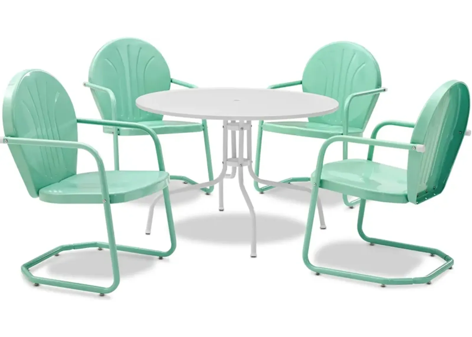 Kona 5-Piece Outdoor Dining Set - Aqua