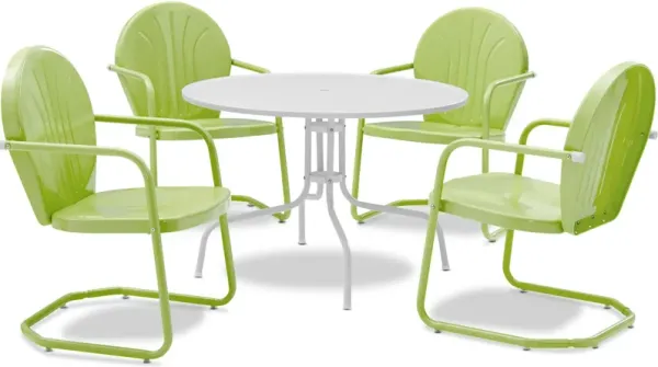 Kona 5-Piece Outdoor Dining Set - Key Lime