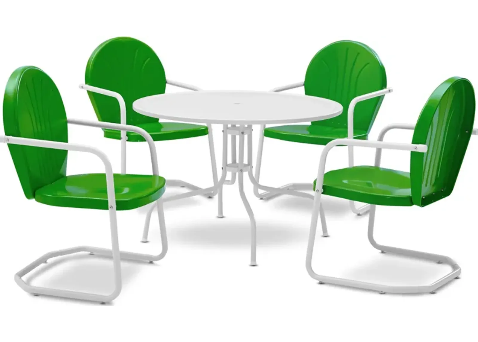 Kona 5-Piece Outdoor Dining Set - Grasshopper Green