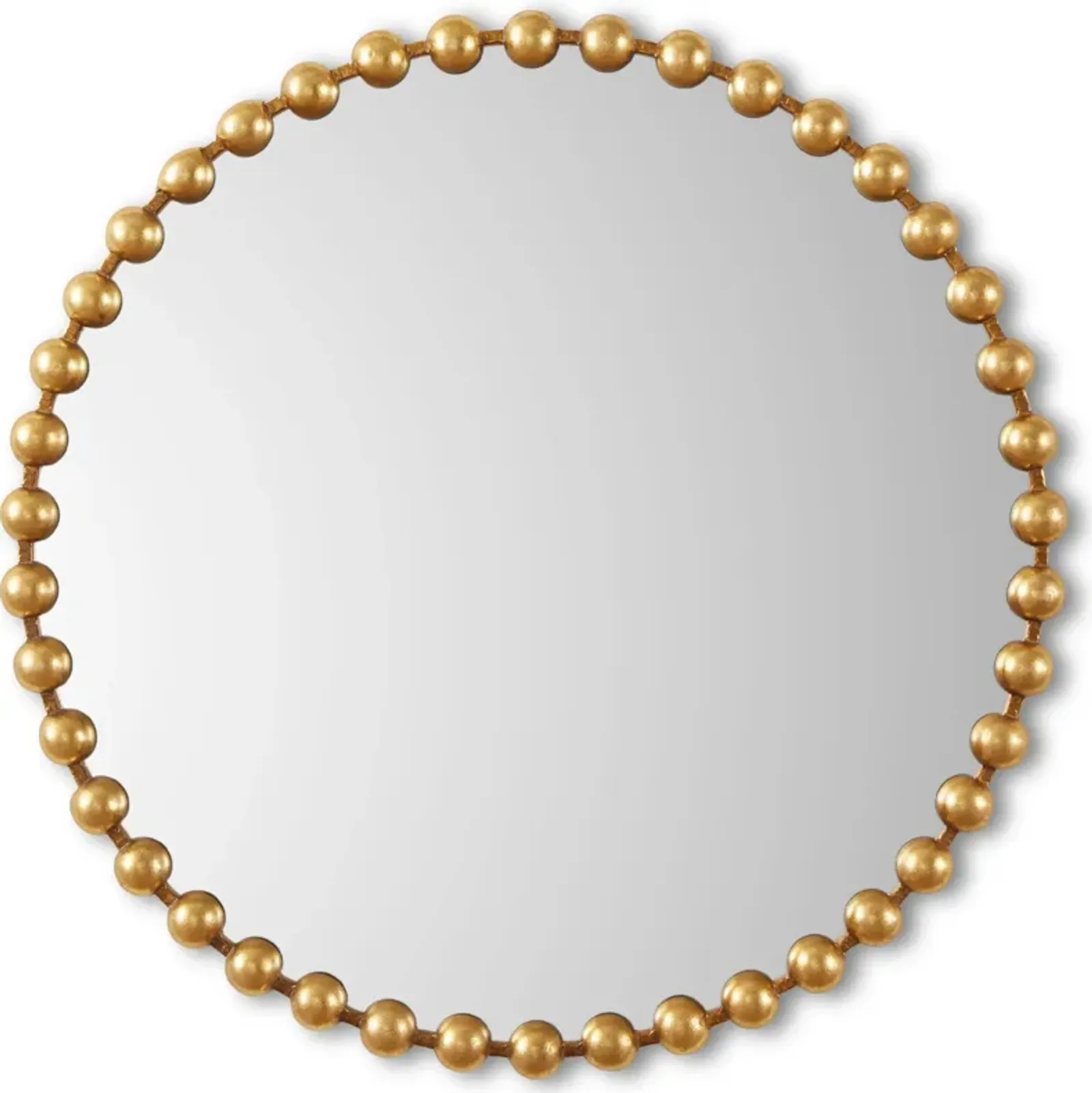 Button 36'' Round Wall Mirror - Gold