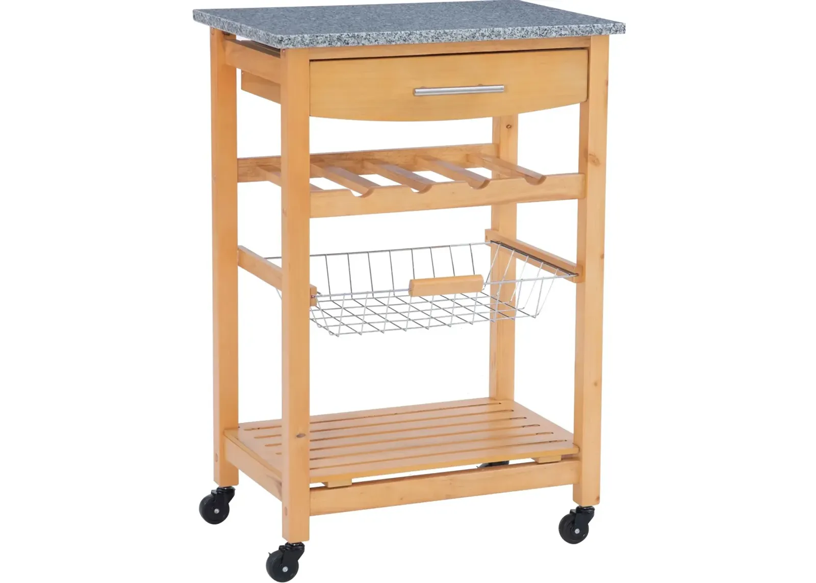 Avon Granite Kitchen Cart - Natural