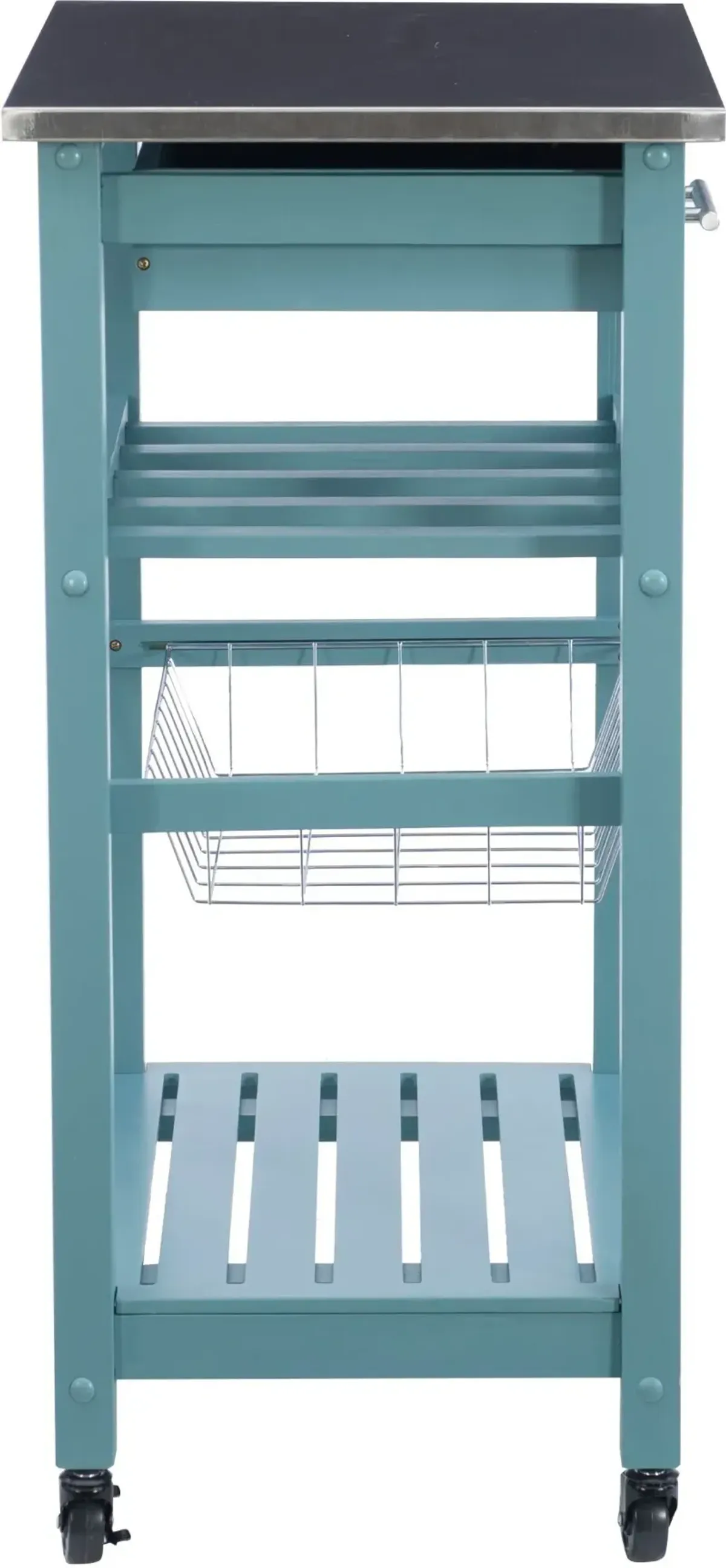 Avon Stainless Steel Kitchen Cart -Blue