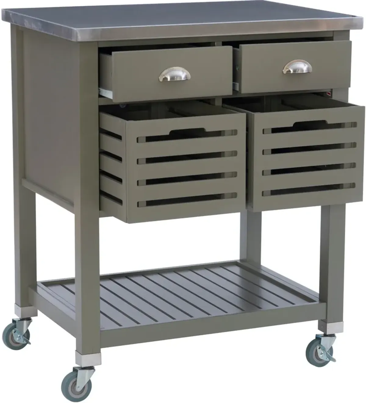 Brighton Kitchen Cart - Gray