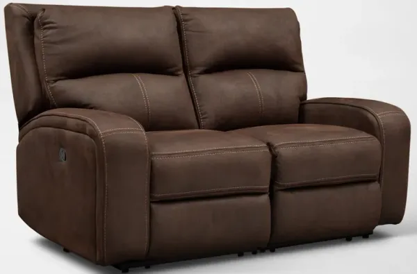 Burke Manual Reclining Loveseat- Brown
