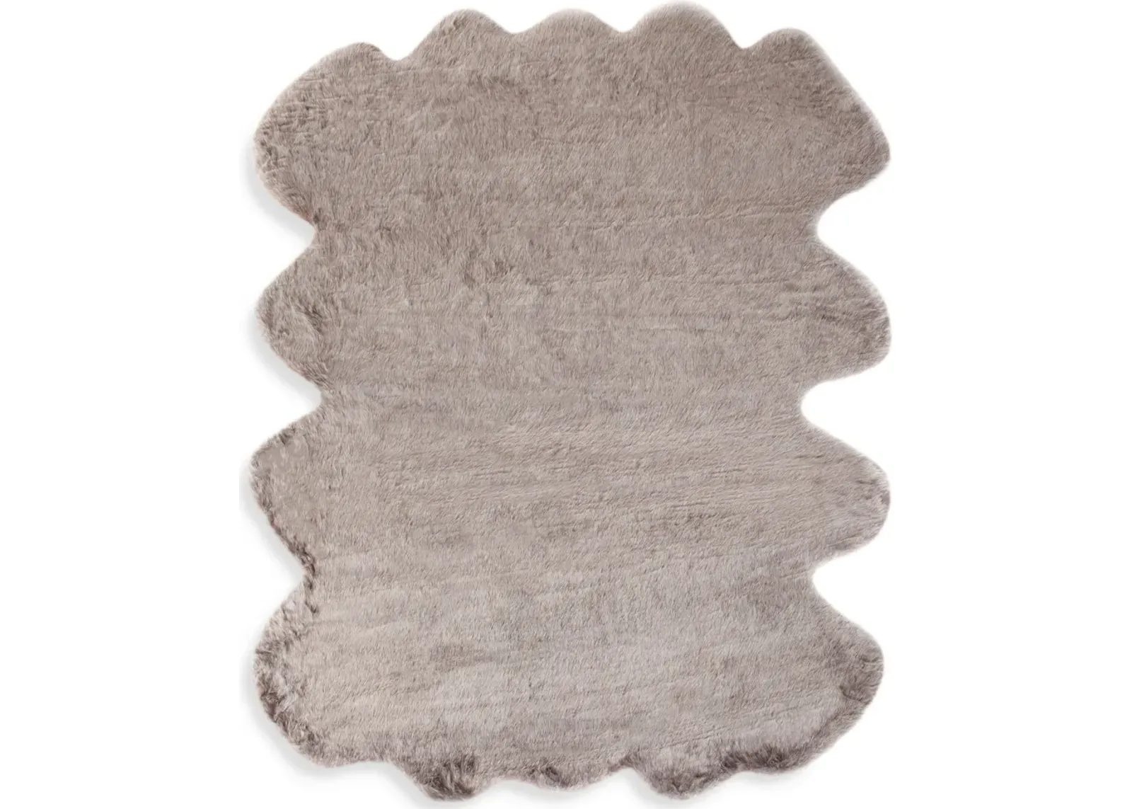 Dorian 6' x 8' Faux Fur Area Rug - Brown