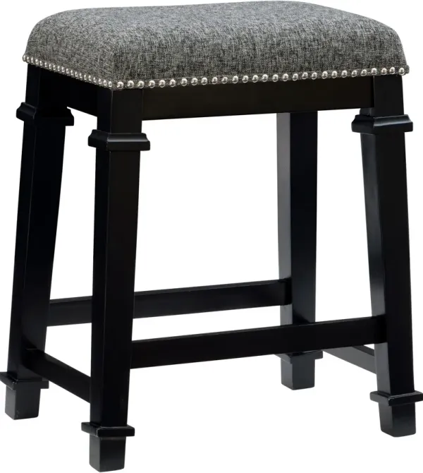 Caleb Counter-Height Stool - Gray Tweed