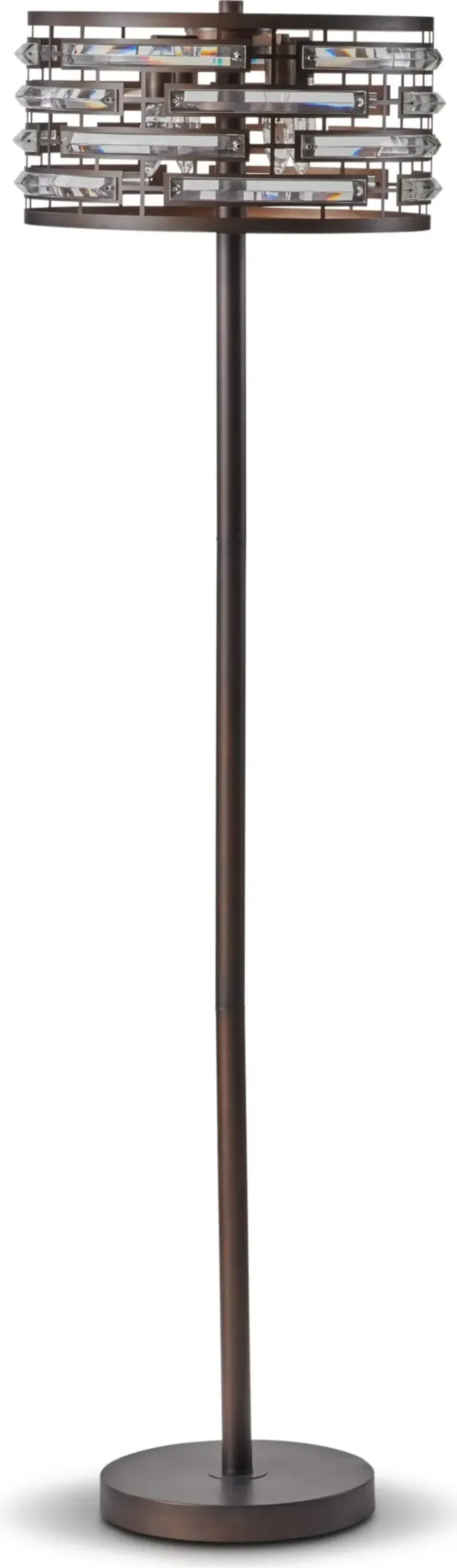 Crystal Bronze Floor Lamp