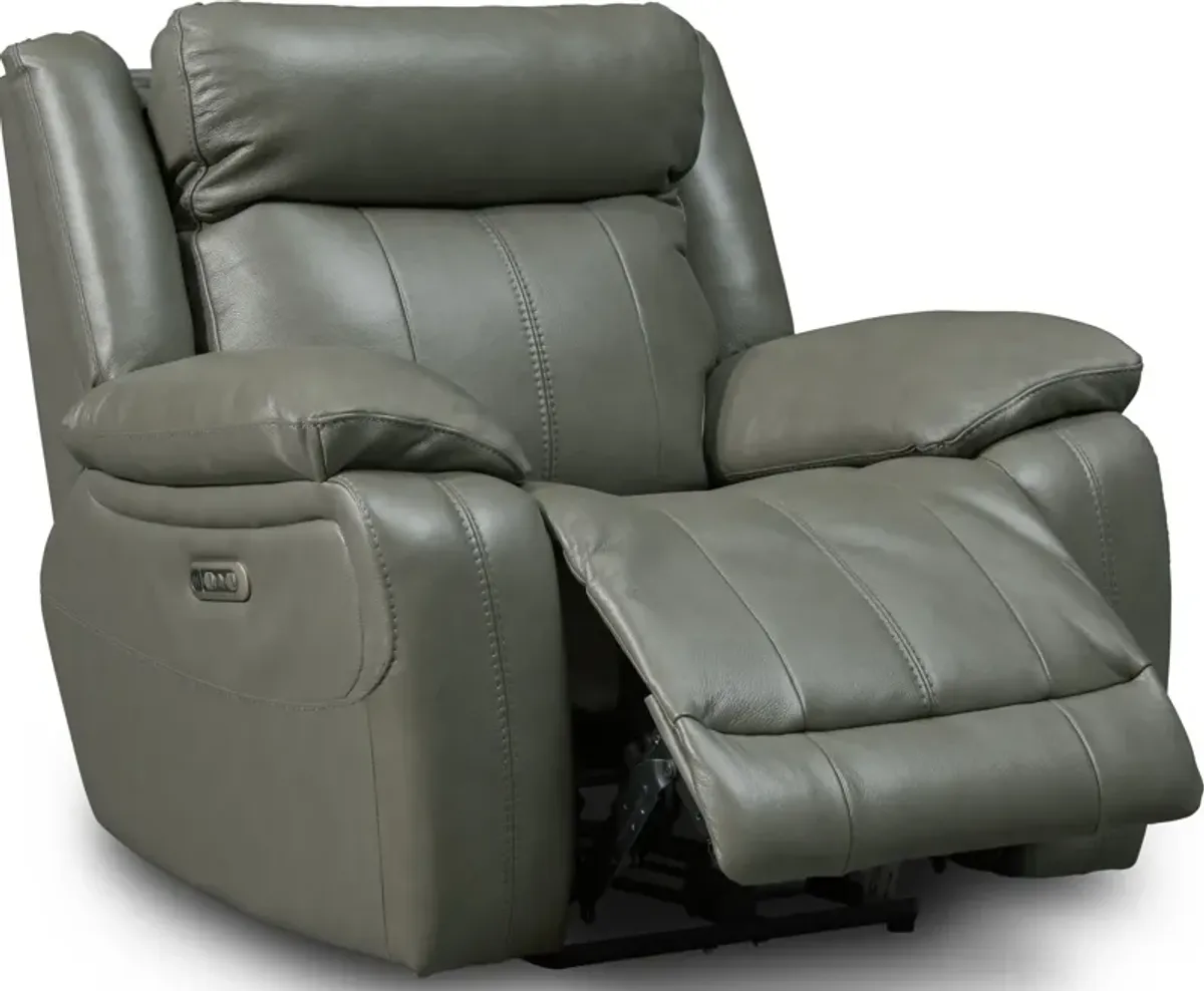 Vince Dual-Power Recliner - Gray